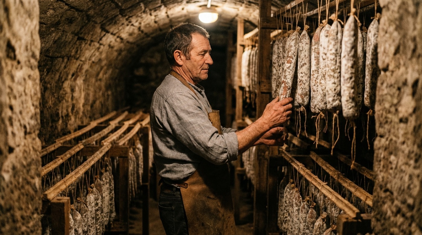 Luftgetrocknete Salami