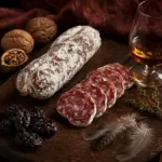 Luftgetrocknete französische Salami mit Ente